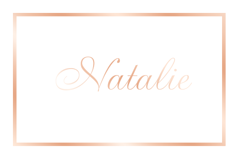 Geburtskarte mit Foliendruck und großem Namen