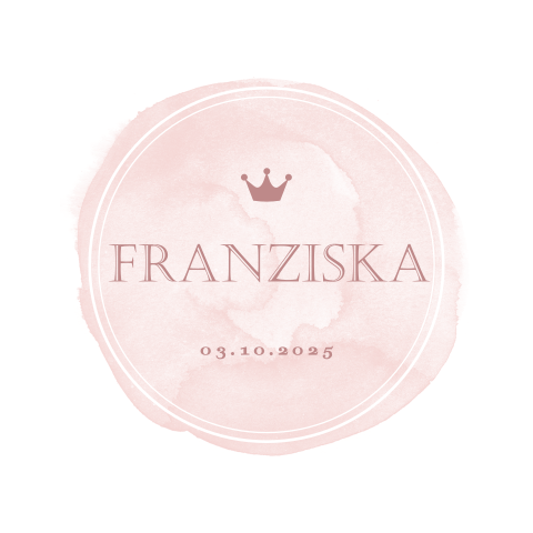 Hübsche Dankeskarte zur Geburt Ihrer Nachwuchsprinzessin, mit Krone