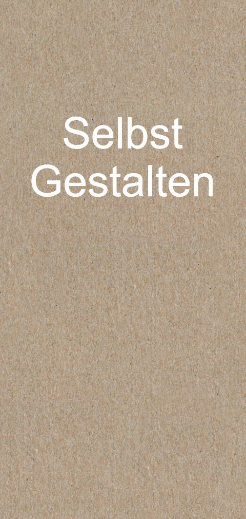 Einfachkarte blanko länglich Geburt Kraftpapier