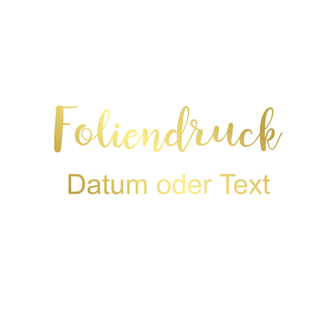 Einfachkarte blanko quadratisch Foliendruck