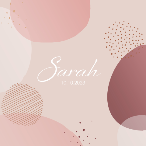 Design-Geburtskarte für Ihren Nachwuchs