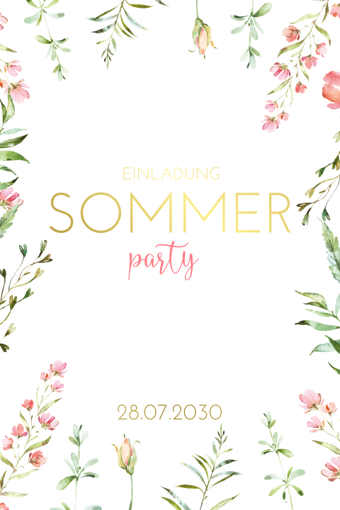 Blumiges Sommerfest