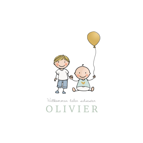 Geburtskarte für Brüder