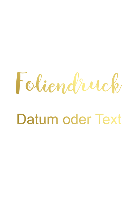 Doppelkarte blanko hochformatig Foliendruck