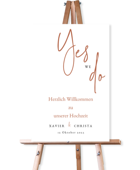 Willkommensschild: "Liebesglück" - 40x60 cm