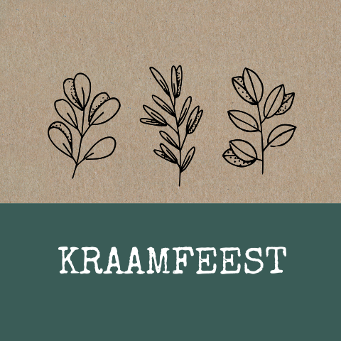 botanisch kraamfeest kaartje Kraft