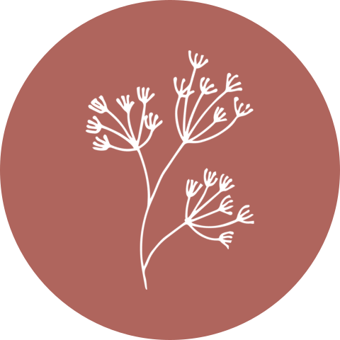 Sluitsticker takje bloem