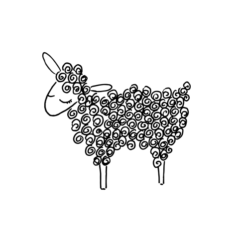 Sluitsticker schaap