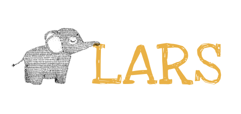 geboortekaartje typografisch met olifant