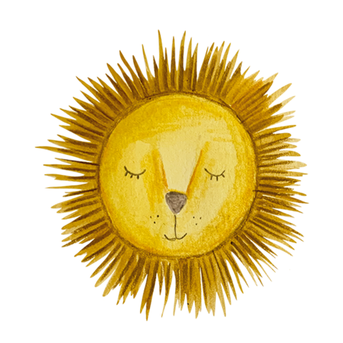 Sluitsticker leeuw