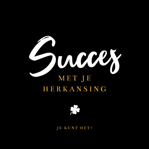 Gezakt kaart succes herkansing herexamen