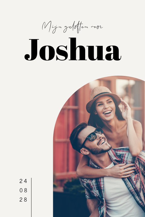 Geloftenboekje trouwen met eigen foto