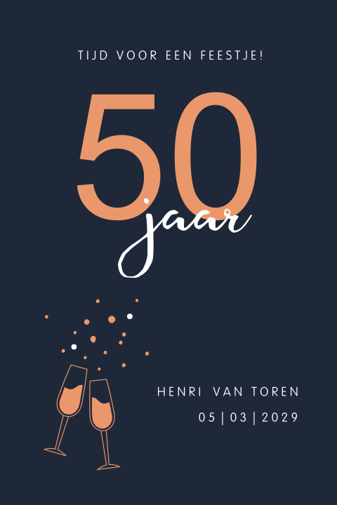 50 jaar proostende glazen