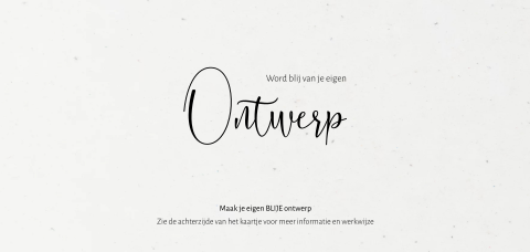 Blanco enkele kaart op duurzaam papier formaat panorama