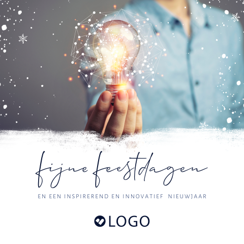 Zakelijke kerstkaart inspiratie lamp idee