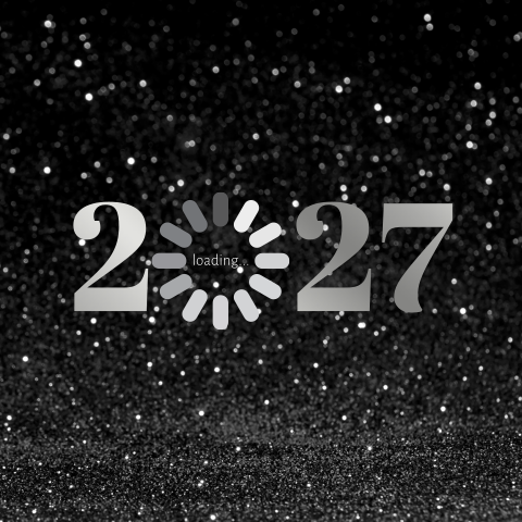 Loading 2027 zakelijke kerstkaart met folie