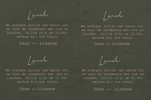 Minikaartjes bruiloft DIY extra uitnodiging