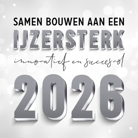 IJzersterk 2026 zakelijke kerstkaart