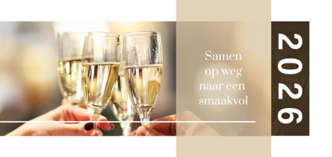 Strakke zakelijke kerstkaart met foto en jaartal