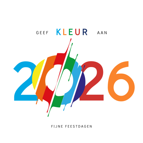 Vrolijk zakelijke kerstkaart met jaartal 2026