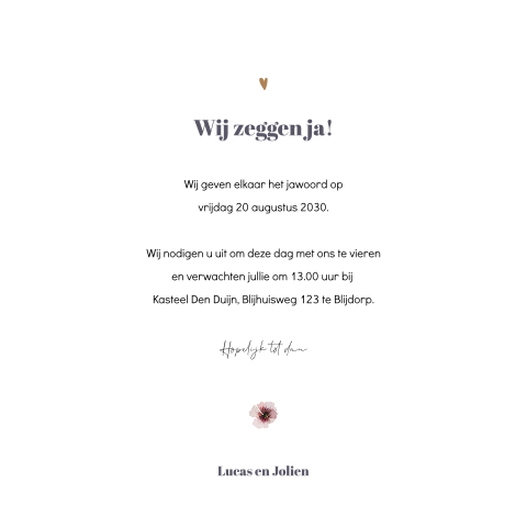 Kaart binnenkant