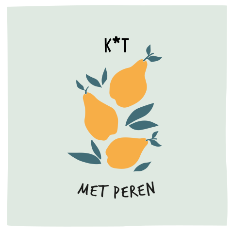 Grappige beterschap kaart kut met peren