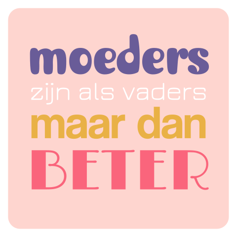 Vrolijke typografische Moederdag wenskaart
