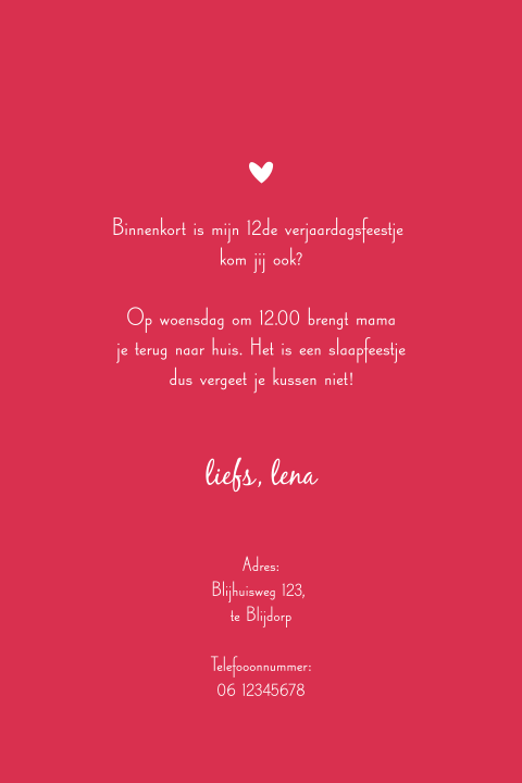 Kaart binnenkant