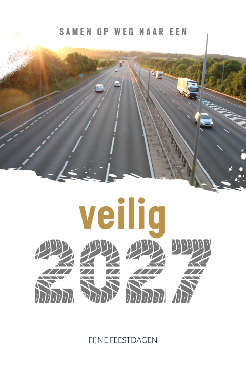 Een zakelijke kerstkaart speciaal voor de transport en logistiek