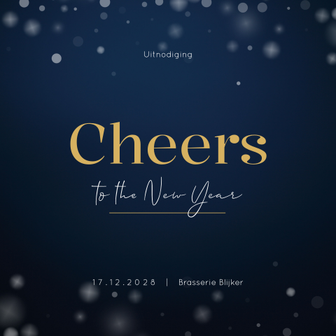 Cheers uitnodiging kerstborrel