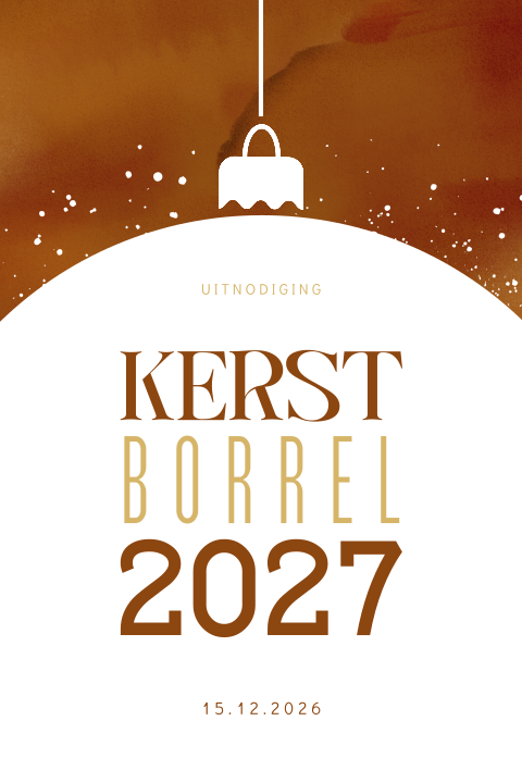 Kerstborrel uitnodiging voor bedrijven