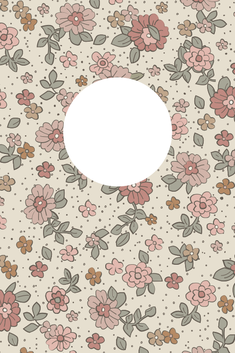 Retro Flowers unisex geboortekaartje Jollein met bloemen en doorkijkje