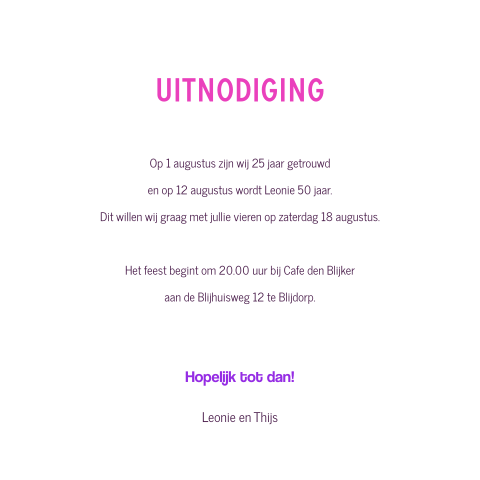 Kaart binnenkant