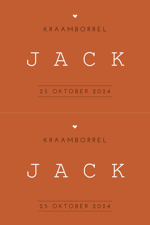 Kraamborrelkaartje DIY mini kaartjes