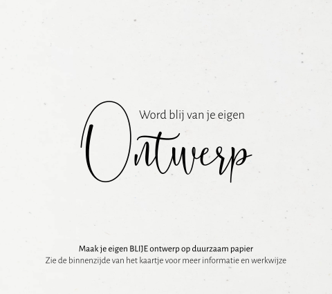 Blanco dubbele kaart op duurzaam papier formaat Belgisch vierkant