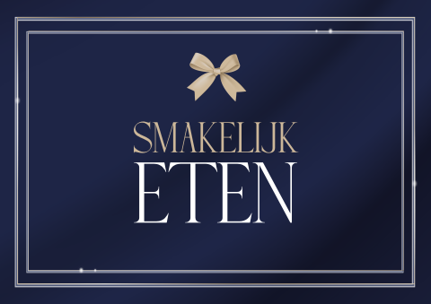 Luxe 21 diner placemat met strik