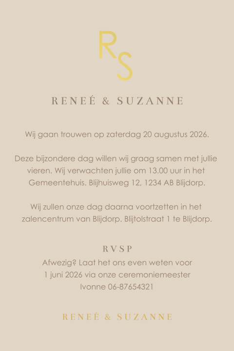 Kaart binnenkant