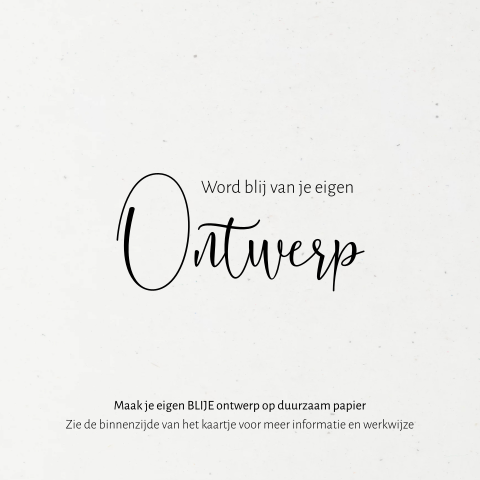 Blanco dubbele kaart op duurzaam papier formaat vierkant