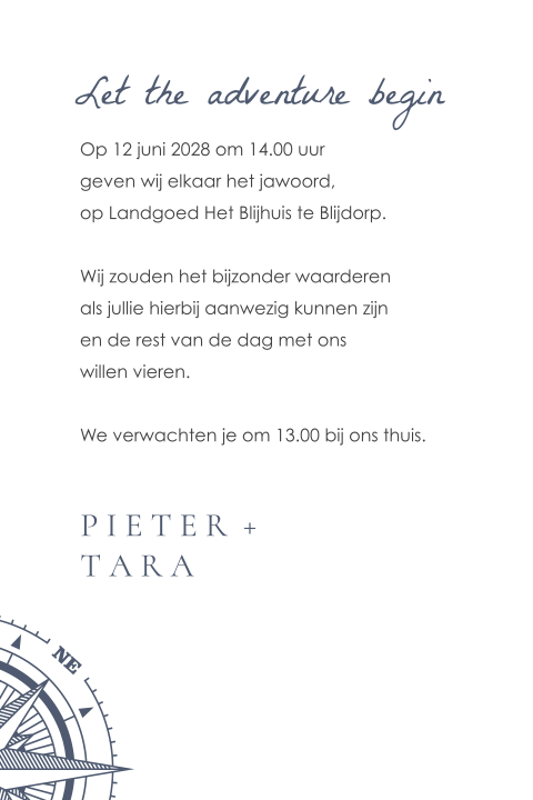 Kaart binnenkant