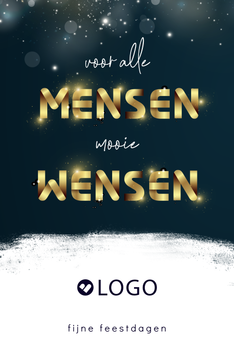 Kerstkaart goede doel; mooie wensen