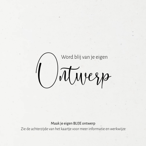 Blanco enkele kaart op duurzaam papier formaat vierkant