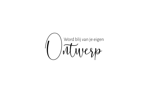 Zelf ontwerpen kaart liggend met golvende vorm
