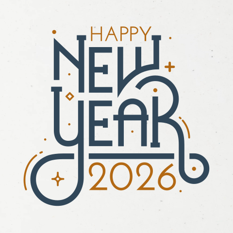 Duurzaam papier zakelijke kerstkaart happy new Year 2026