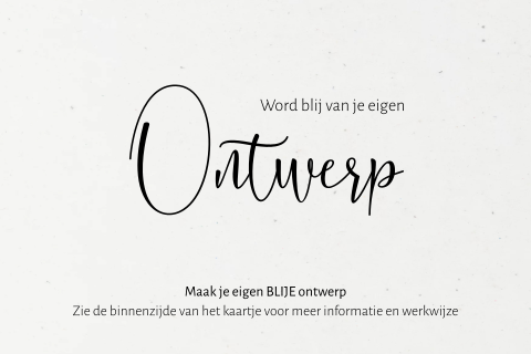 Blanco dubbele kaart op duurzaam papier formaat liggend en vouw links
