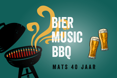 Hippe uitnodiging speciaal voor mannen met barbecue en bier