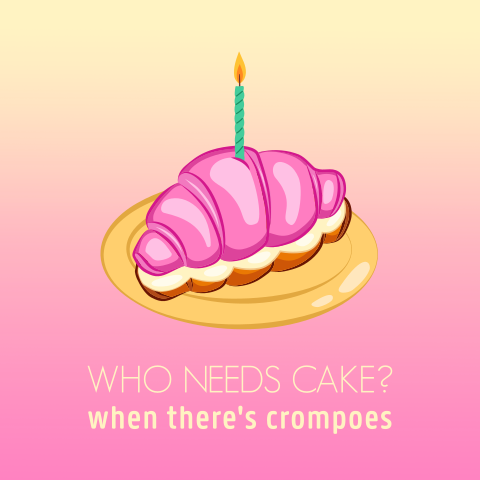 Crompoes wenskaart verjaardag