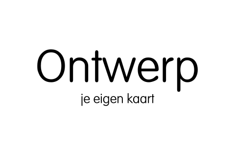 Blanco wenskaart liggend dubbel