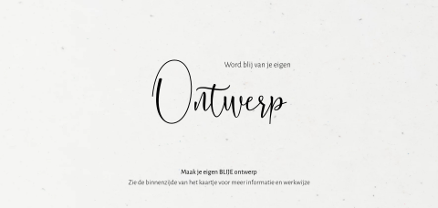 Blanco dubbele kaart op duurzaam papier formaat panorama