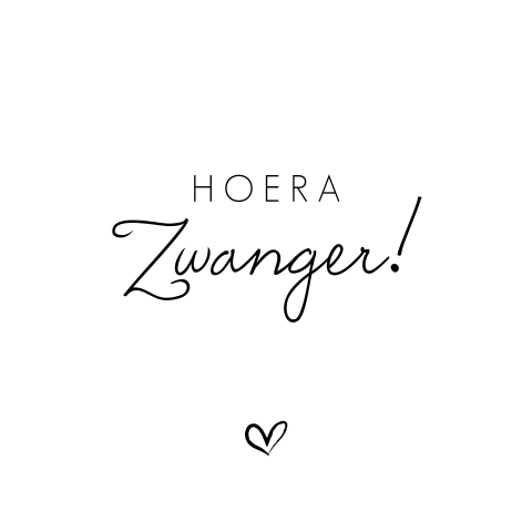 Hippe felicitatiekaart zwangerschap
