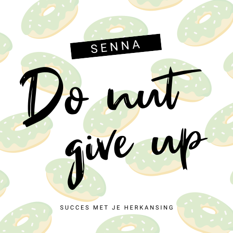 Kaart gezakt of herkansing do nut give up